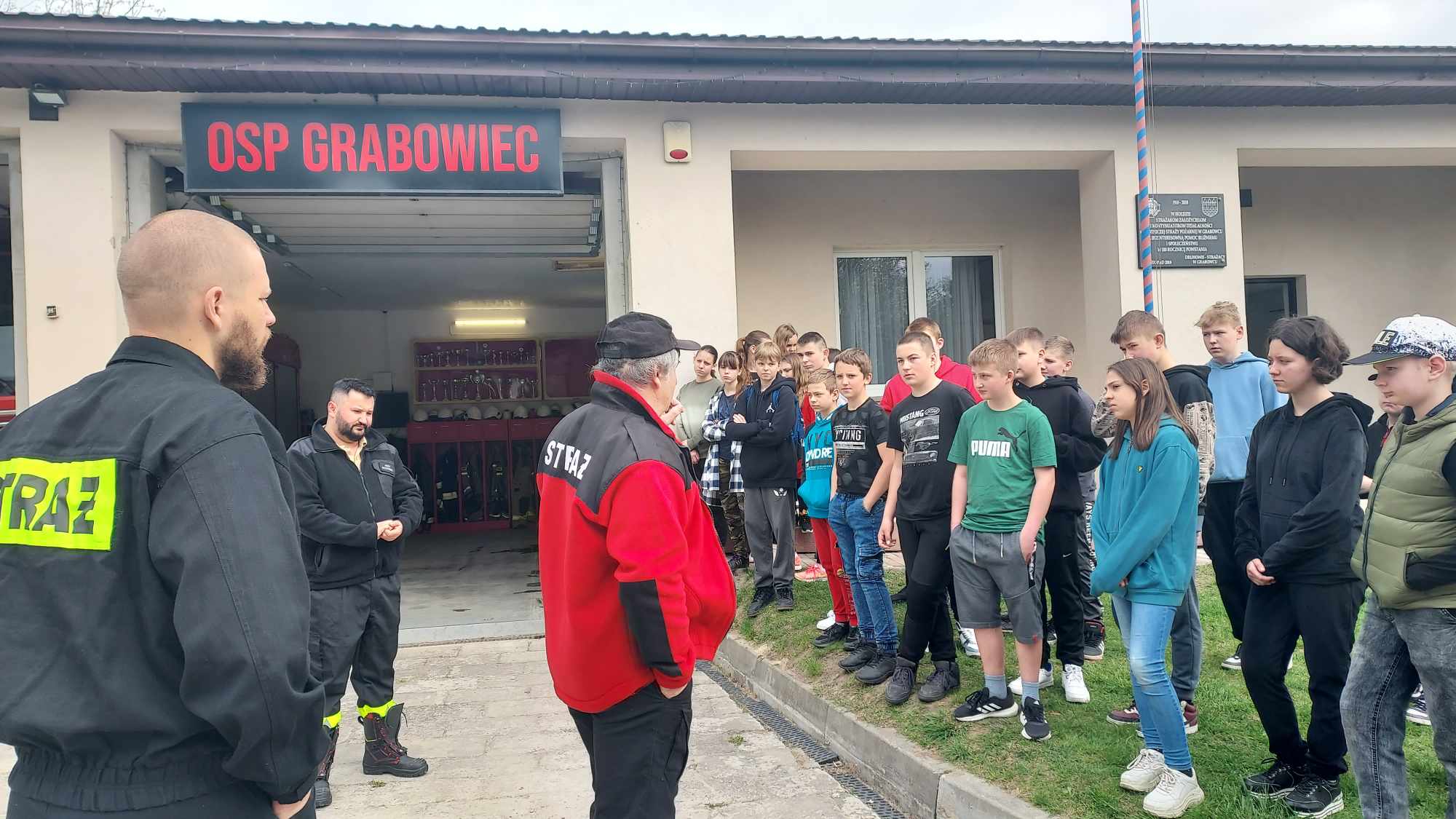 Spotkanie ze strażakami OSP w Grabowcu